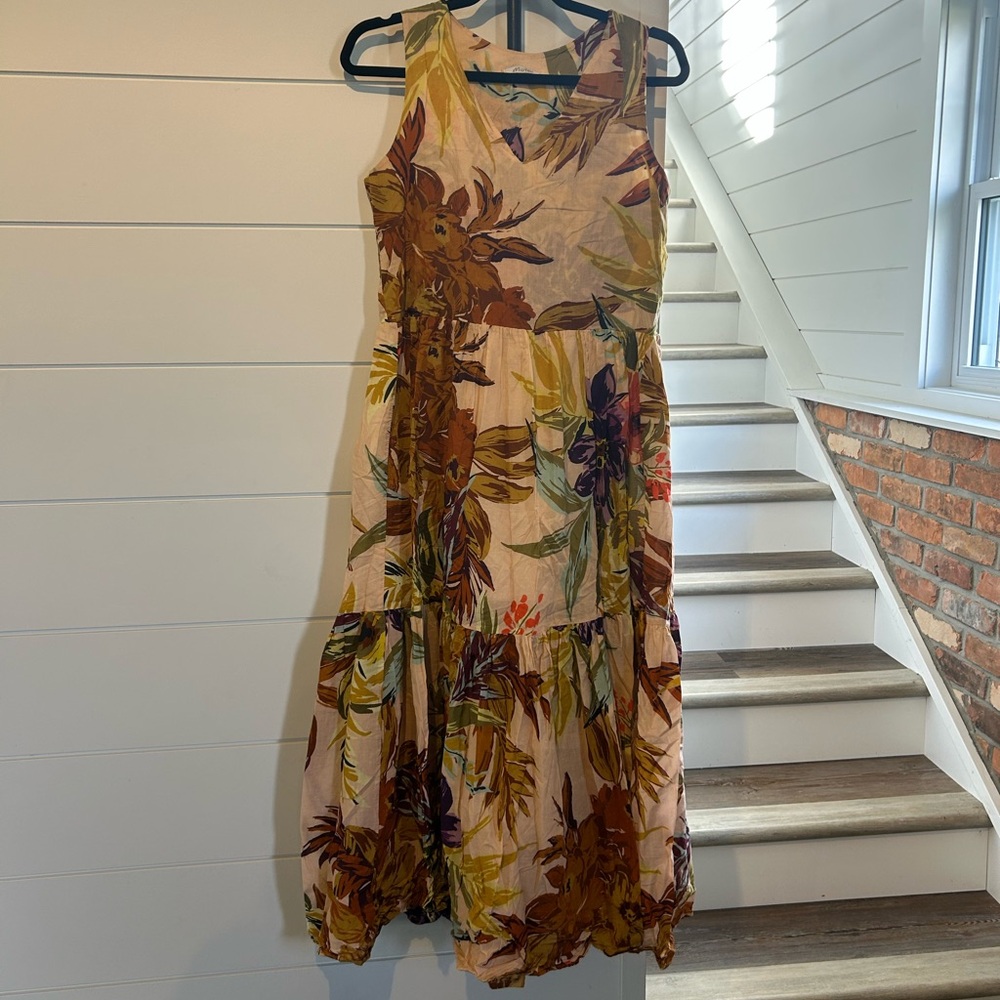 Floral Sleeveless Maxi Dress